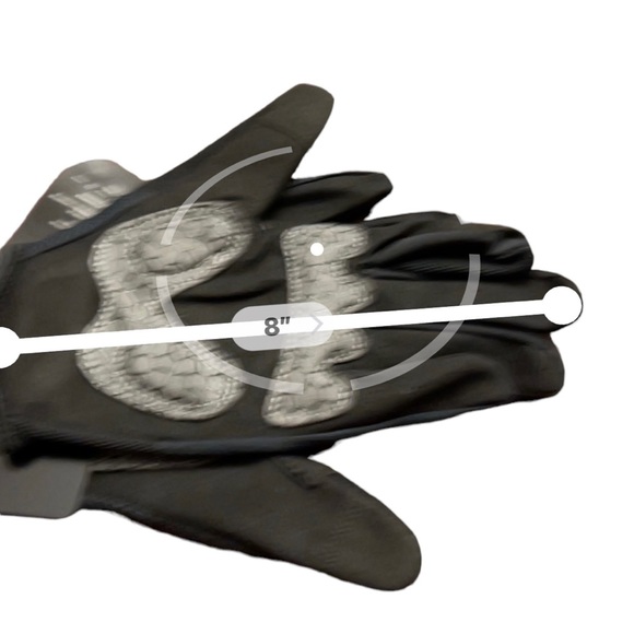 Unisex black cycling,‎ motorcycle, ski athletic thin gloves new Large fits small - Picture 4 of 4